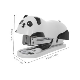 Operitacx Mini Panda Heftgerät Niedlicher Handlicher Schreibtischhefter Für Büro Und Zuhause Kompaktes Design Ideal Als Heftgerät Für Schule Und Büro Inklusive Heftklammern