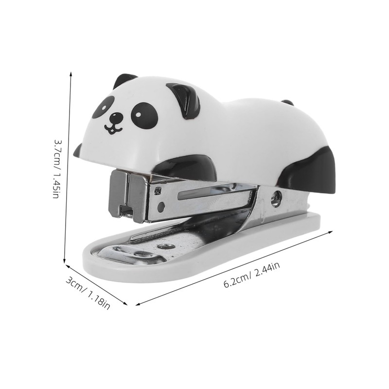 Operitacx Mini Panda Heftgerät Niedlicher Handlicher Schreibtischhefter Für Büro Und