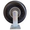 2-Rigid 10" Pneumatic Caster ，Black Rubber Wheel - 800 lbs.