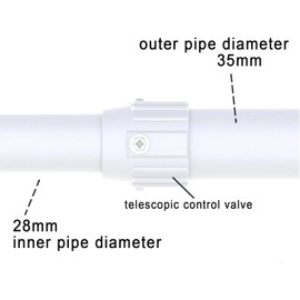 Coolotic 11.8"-23.6" Telescopic Adjustable Camera Mount Bracket, Heavy Duty Metal Wall Ceiling Mount for Dome CCTV Security Cameras, Universal Surveillance System Holder (J-Shapped Dome Camera Mount)