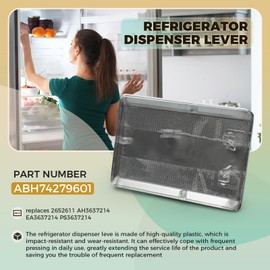 Refrigerator Dispenser Lever ABH74279601 for LG Kenmore, Button Assembly Replaces 2652611 AH3637214 EA3637214 PS3637214