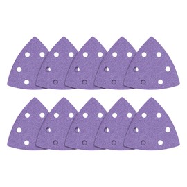 Trend Aluminium Oxide 93mm Delta 180 Grit Abrasive Sanding Sheets, AB/OSC/180A, Pack of 10