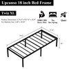 Upcanso 18 Inch Twin XL Bed Frames, Metal Platform Twin