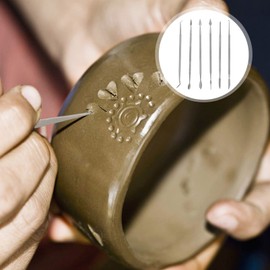 Operitacx 6pcs Clay Silver Clay Polymer Clay Sculpting Kit Clay Press Machine Clay Cutters Modeling Clay Air Dry Clay Sculpting Clay Tools Clay Earring Cutters Stainless Steel