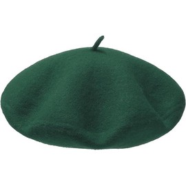 Wool Beret Hat for Women & Men French Style Berer Hat Plain Classic Color Beret Hat, Unisex Soft Warm Outdoor Vintage Artist Hat Beanie Hats (Green)