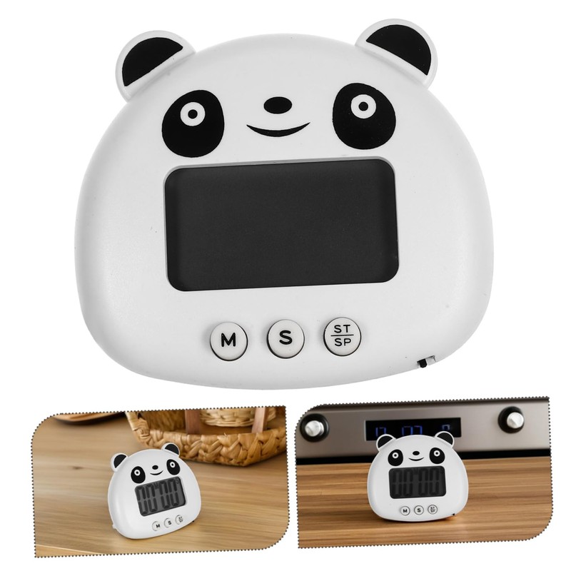 KICHOUSE Cute Panda Cartoon Timer Countdown Kitchen Cooking Alarm Clock
