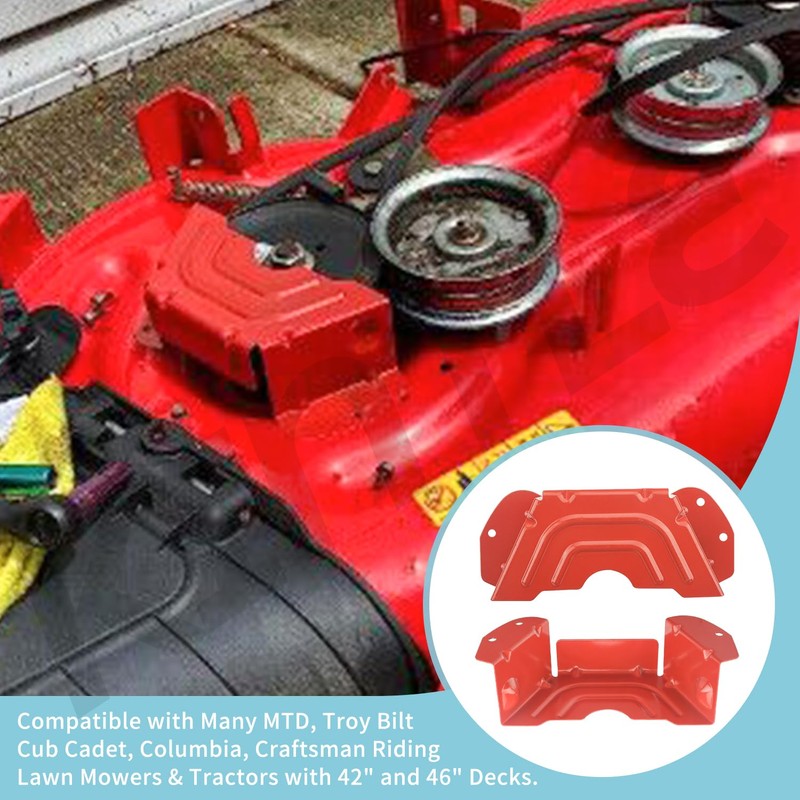 KINTLE 2 Set 783-06424A-0638 Deck Spindle Pulley Belt Guard Cover