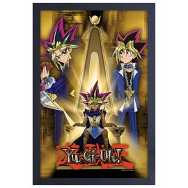 YU GI OH YAMI & YUGI THRONE 13x19 FRAMED GELCOAT ANIME JAPAN YU-GI-OH CARTOON!!!