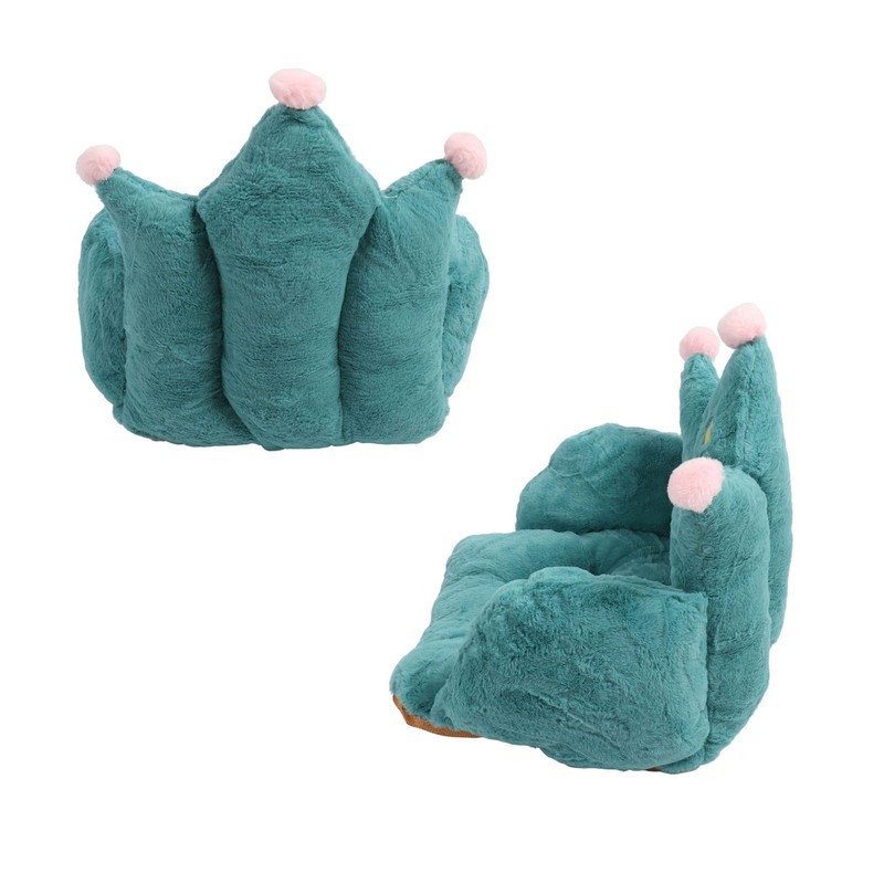 Office Chair Cushion Semi Enclosed Crown Shape Polyester Fiber Seat