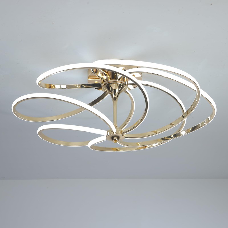 BEINEIJIE Irregular Designs Chandelier Dimmable with Remote Control Brightness Adjustable