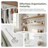 Jipaziy 6 PCS Wire Shelf Hooks, Metal Wire Rack Hangers
