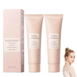 Soleneva 2PCS Purifying Exfoliating Gel, Peeling Gel für Gesicht & Körper, Gesichtspeeling Tiefenreinigung, Feuchtigkeitsspendendes Peeling Gesicht Frauen, Sanfte Hautpflege & Reinigung Cleanser