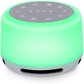 9H Sleep Sound Machine 24 Sounds Rechargeable White Noise Machine with Night Light