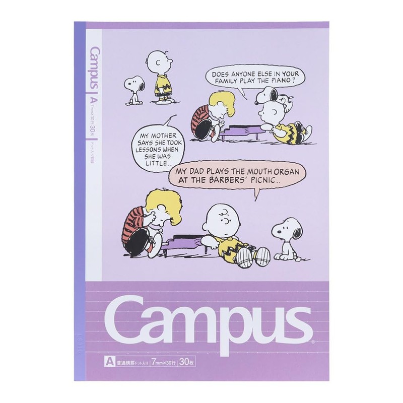 Sunstar Stationery S2691655 Snoopy Notebook, Campus Note Dot, Snoopy