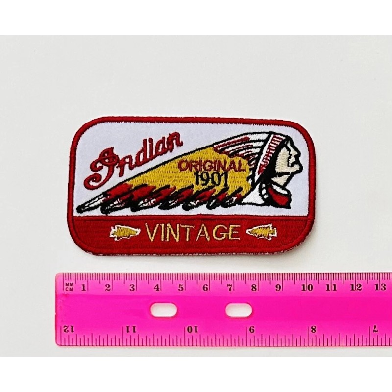 Indian Motorcycles Iron On Patch Embroidered 1901 American Riding MC