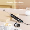 Maestri House Rechargeable Milk Frother with Stand, Handheld Electric Foam