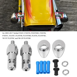 Unbranded Rear Turn Signal Light Relocation Mount Kit For Harley Softail Springer Fat Boy