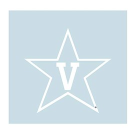 Vanderbilt Decal (WHITE STAR V DECAL (3''4''6''12''18''), 12 in)
