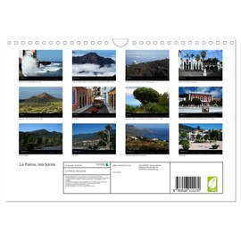 La Palma, Isla bonita (Wandkalender 2026 DIN A4 quer), CALVENDO Monatskalender