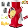 Eleko Meyar Cheese Grater with Handle, Multifunctional Manual Rotary Cheese
