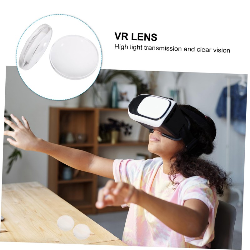Operitacx 10pcs VR Glasses Lens Durable Light Blocking Headset Lens