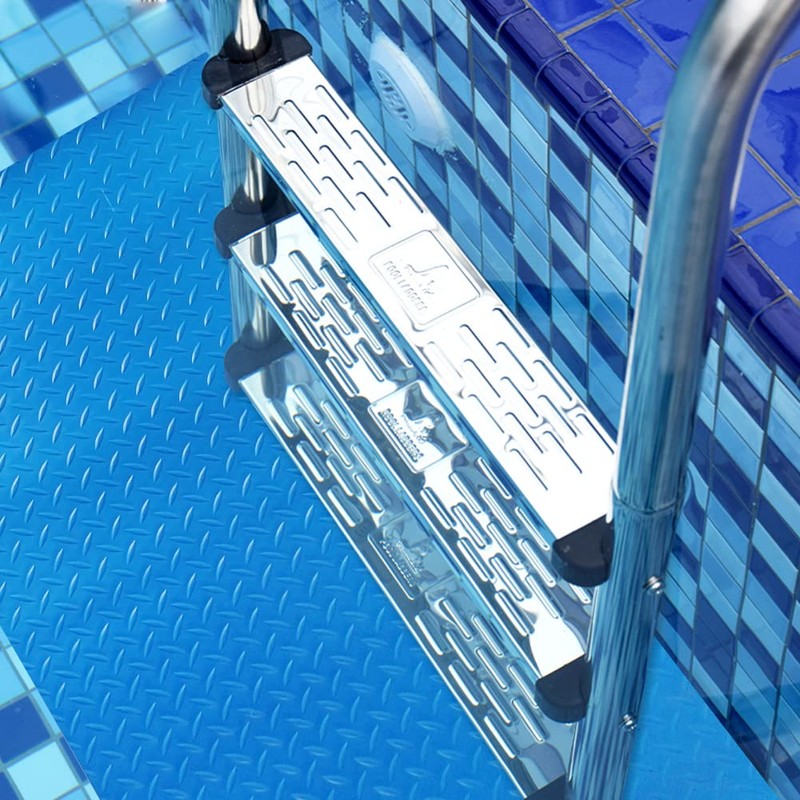 Large Swimming Pool Ladder Mat, 17"x38" Protective Non-Slip Pool Step