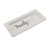 Pfaltzgraff White Ceramic Sentiment Serving Platter, Family, 15.5x7.5x1 Inch