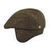 Sterkowski Norte Flat Cap Harris Tweed Peaked Cap for Men