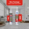 GE Advanced Silicone Caulk for Kitchen & Bathroom, White, 10