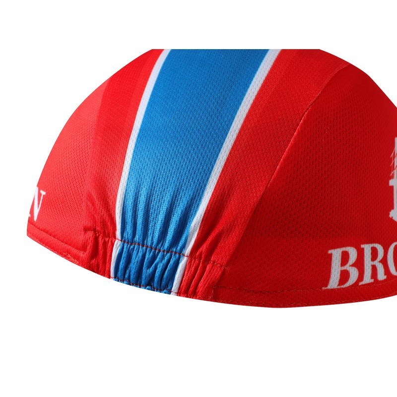 BikingBros Brooklyn Red Cycling Cap - Retro Cycling Hat-Under Helmet
