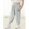 BambooBud Boys Girls Jogger Pants with Pockets Little Kids Casual