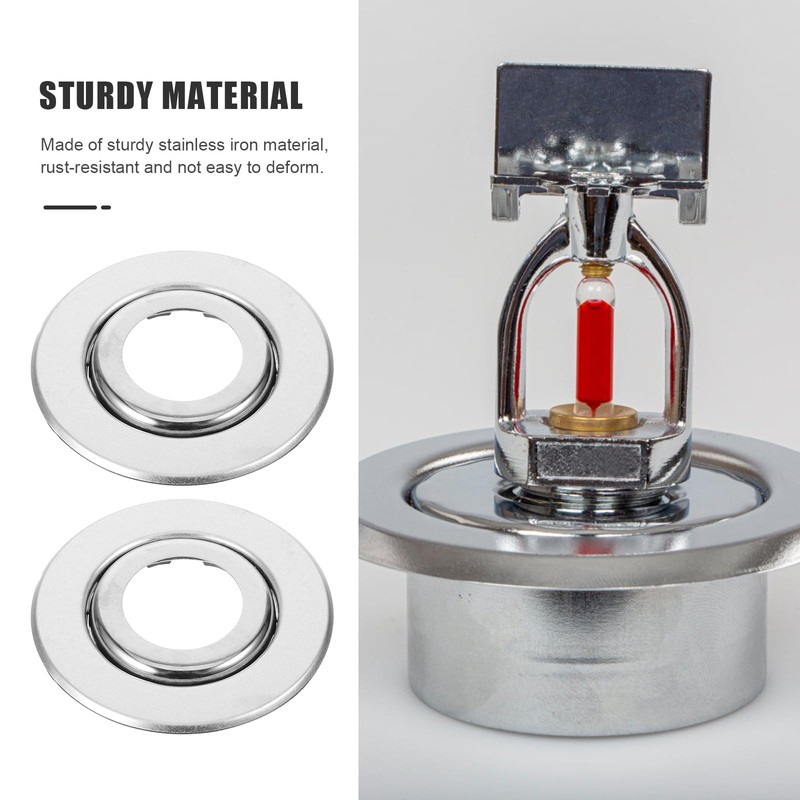 Uonlytech 10pcs Fire Sprinkler Cover Plate 3/4 Inch Sprinkler Escutcheon