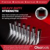 Olsa Tools SAE Deep Socket Set - 1/2-Inch Drive, 18pc