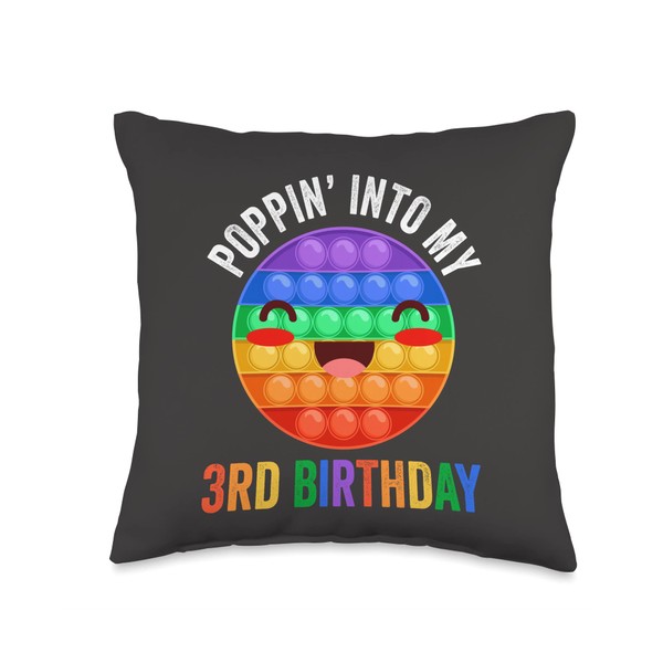 Poppin' 3 Year Old 3rd Birthday Party Popping Fidget Smile