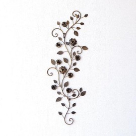 mty3944 Wall Decor, Art Panel, Iron Wall Decor, Rose Vine