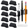 SameTech 10 Pack Adhesive Silicone Pen Holder Pencil Grips-Reusable Sticky