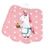 Mr. & Mrs. Panda Set of 2 pot holders unicorn