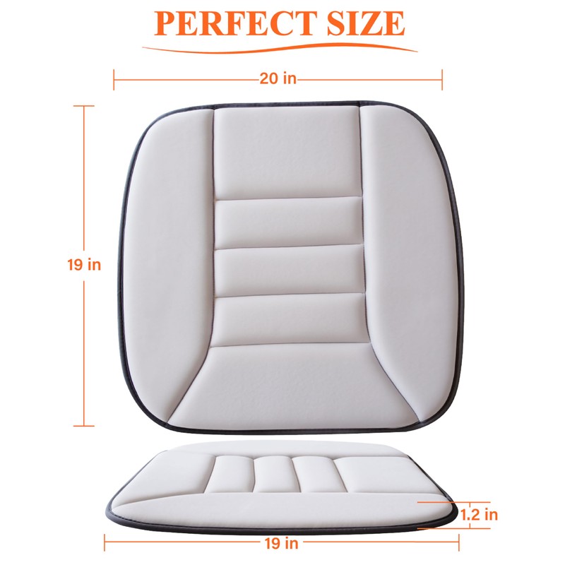 kingphenix Car Seat Cushion with 1.2inch Comfort Memory Foam, Seat