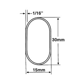 Outwater 48" Oil Rubbed Bronze Aluminum Oval Closet Rod Kit – 1-3/16" x 19/32" Profile with Matching Screw Mount Supports and Mounting Screws