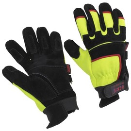 askö THL Split Rescue EN 388 EN 407 CAT II Gloves Size 9 Neon Yellow