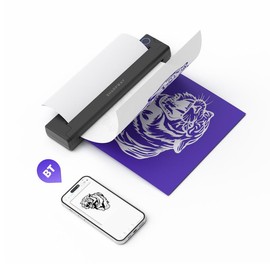 【SHARPWAY】Wireless Tattoo Stencil Printer, Thermal Tattoo Printer Machine Support Tattoo Paper, Tattoo Printer Gifts for Tattoo Artists, Compatible with Phone & PC