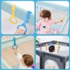 MIRKUZI Pack of 4 Rings for Baby Cots Multicoloured Hanging