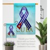 USA Decoration Pray for Cuba House Flag Eagle Set Support