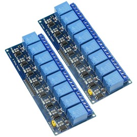 BGTXINGI 2Pcs 8 Channel Relay Module With the light coupling 12V Relay Expansion Plate Load Controlled Relay Switch Module Supports AVR/51/PIC Relay Control Module