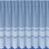 36inch (91cm) Drop Modern Stripe Wave White Net Curtain. Sold