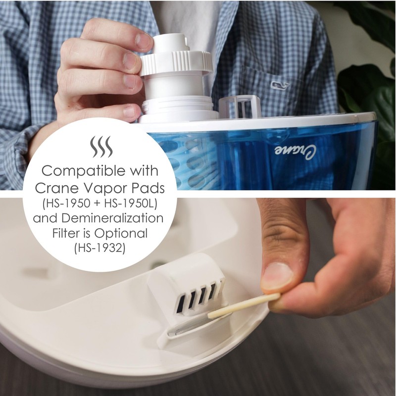 Crane Droplet Ultrasonic Teardrop Cool Mist Air Humidifier, 0.5 Gallon