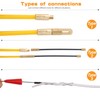 Taxutor 49 Feet Fiberglass Fish Tape Wire Puller Through Wall