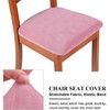 Homaxy Velvet Dining Chair Seat Covers Set of 6, Stretch