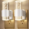 2 Pack LED Night Light Plug in, Auto Dimmable Night