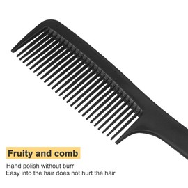 10 Pcs Hair Combs Set Wide Tooth Comb Anti-static Barber Comb Fine Hair Styling Comb Professional Hairdressing Comb Detangling Combs Rat Tail Comb for Long Wet Thick Curly Hair Men Women Salon & Home